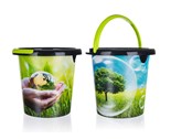 BRILANZ Kbelk plastov ECO 10 l, mix dekor