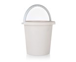 BRILANZ Kbelk plastov 10 l, Ivory, ucho ed