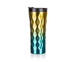 BANQUET Hrnek cestovn dvoustnn GINSTER 450 ml, zlato-modr