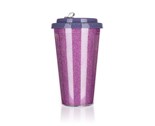 BANQUET Hrnek cestovn dvoustnn GLITTERS 500 ml, rov