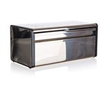 BANQUET Chlebnk nerezov QUADRA 39,5 x 20,5 x 18 cm, ern lem