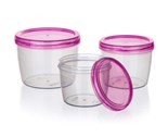 BANQUET Sada plastovch dz ACASSA 250 ml / 370 ml / 600 ml, transparent, rov vko