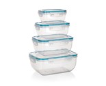 BANQUET Sada plastovch dz LEYA  0,4 / 0,8 / 1,4 / 2,3 l, 4 ks