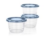 BANQUET Sada plastovch kulatch dz LOREN 1230 ml, modr