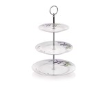 BANQUET Stojan na cukrov porcelnov LAVENDER, 3patrov, OK