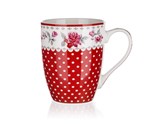 BANQUET Hrnek keramick ROSA 340 ml, erven