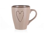 BANQUET Hrnek keramick HEART 310 ml, bov