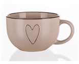 BANQUET Hrnek keramick jumbo HEART 730 ml, bov