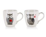BANQUET Hrnek keramick OWL 240 ml, mix dekor
