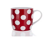BANQUET Hrnek keramick DOTS 310 ml, erven
