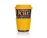 BANQUET Hrnek keramick se silikonovm vkem GO, 400 ml, dekor Coffee