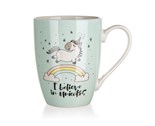BANQUET Hrnek keramick UNICORN 340 ml, sv.zelen