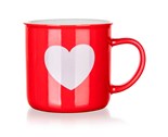 BANQUET Hrnek keramick WHITE HEART 350 ml