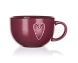 BANQUET Hrnek keramick jumbo HEART 730 ml, bord