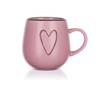 BANQUET Hrnek keramick HEART 500 ml, rov