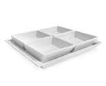 BANQUET Sada misek BIANCA 30 x 20 x 4 cm, 4 + 1 ks