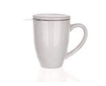 BANQUET Hrnek s vkem a nerezovm stkem BONNET 350 ml, bl, OK