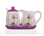BANQUET Sada mlenka s cukenkou LAVENDER, 4 dly,OK