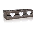 HOME DECOR Svcen na 3 svky 32 x 11 x 8,5 cm