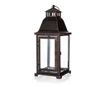 HOME DECOR Lucerna plechov 14 x 14 x 33 cm