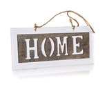 HOME DECOR Tabulka devn s npisem HOME 10 x 22 cm, obdlnk