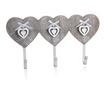 HOME DECOR Vek se 3 hky SCULPTURE HEART HEART