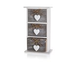 HOME DECOR Polika SOLID HEART, 3 uplky