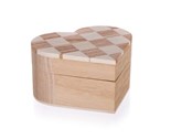 HOME DECOR Krabika devn CHESS 10,7x10 x 6 cm, srdce