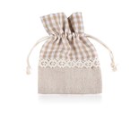 HOME DECOR  Pytlk dekorativn SQUARE 10 x 13 cm, svtle hnd