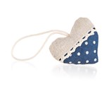 HOME DECOR  Srdce dekorativn DOTS 8 x 7 cm, tmav modr