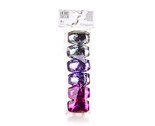 HOME DECOR Sada vzacch stuh RAINBOW 5 mm x 10 m, 6 ks, stbrn, fialov