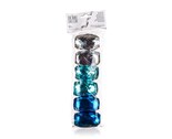 HOME DECOR Sada vzacch stuh RAINBOW 5 mm x 10 m, 6 ks, stbrn, modr