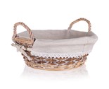 HOME DECOR Kok proutn s uchy DUO 30 x 11 cm, kulat, hndobl
