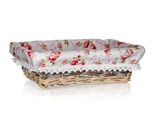 HOME DECOR Kok proutn ROSES 26 x 18 x 8 cm, obdlnk
