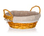 HOME DECOR Kok proutn s uchy DAISY 30 x 12 cm, kulat