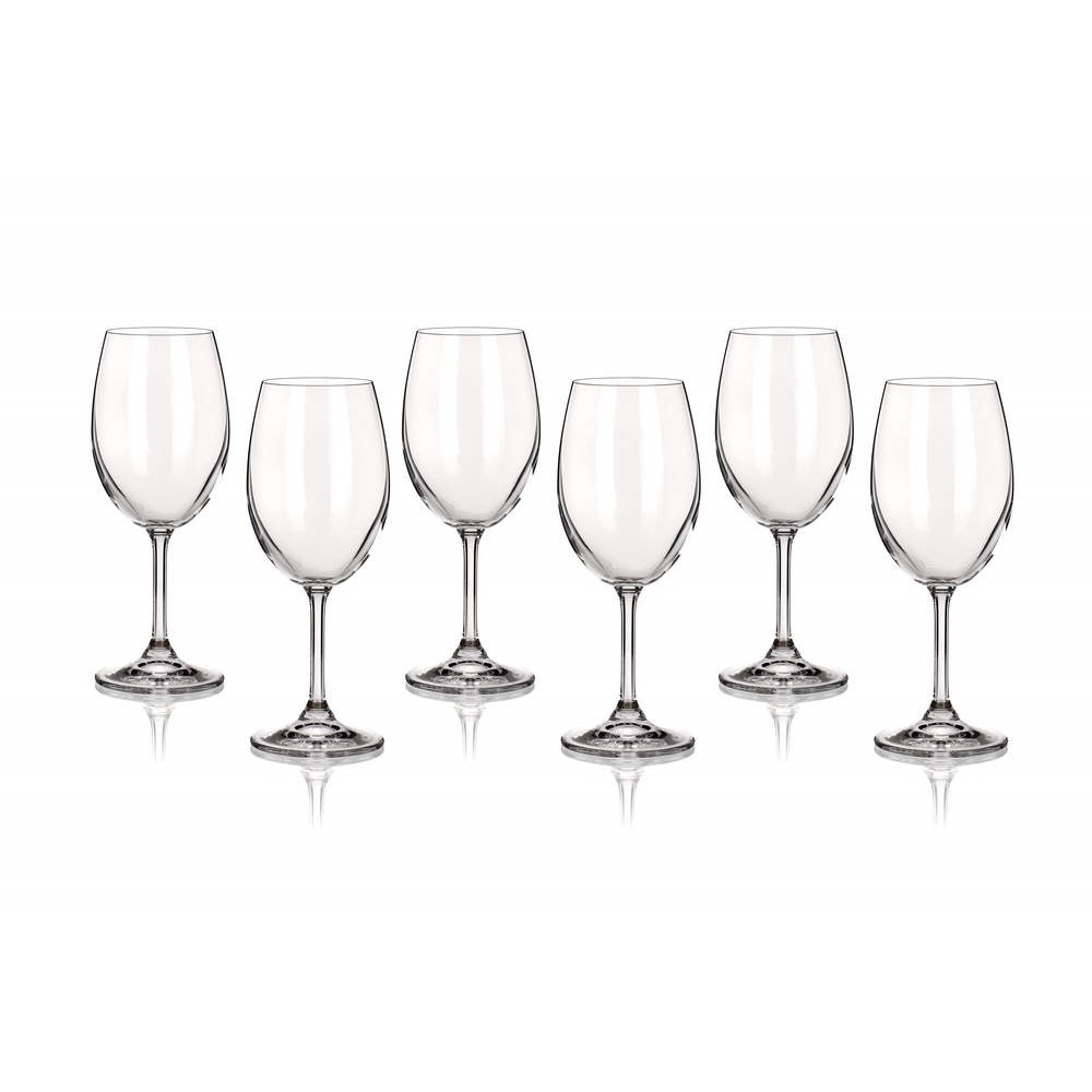 BANQUET CRYSTAL Sada sklenic na bílé víno LEONA 340 ml, 6 ks, OK