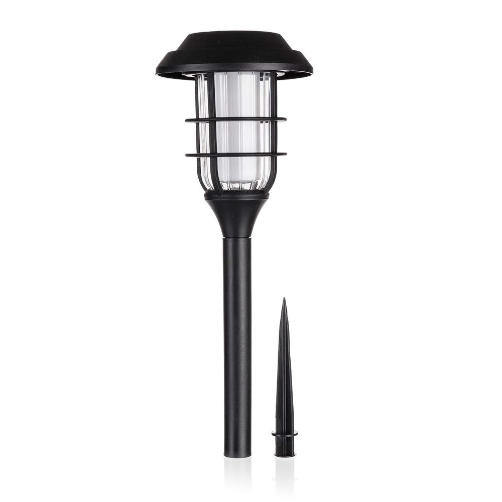ACTIVER Lampa solární plastová 11,8 x 11,8 x 42,7 cm, černá