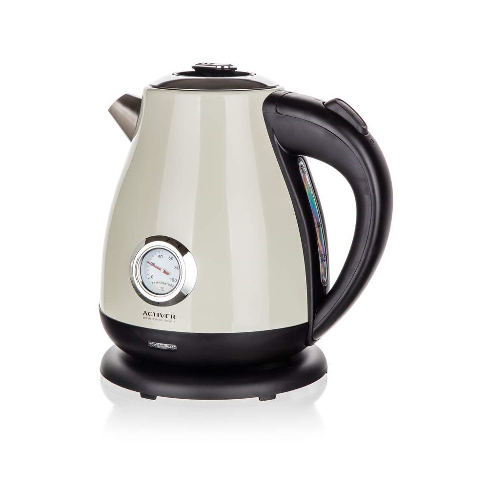ACTIVER Konvice nerezová s teploměrem EBBA 1,7 l, 1850-2200W, otočná o 360st.
