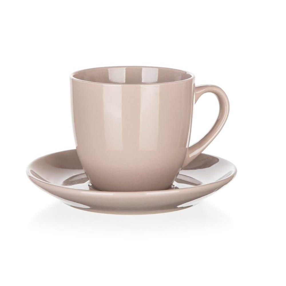 BANQUET Šálek s podšálkem keramický NATURAL Latté 250 ml