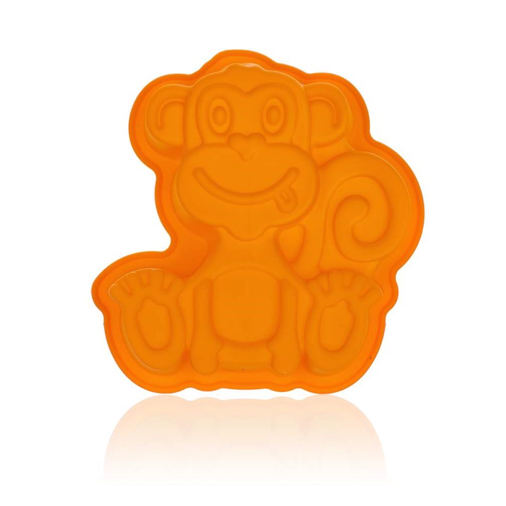 BANQUET  Forma silikonová CULINARIA Orange 19,5 x 19,5 x 4,7 cm, opička