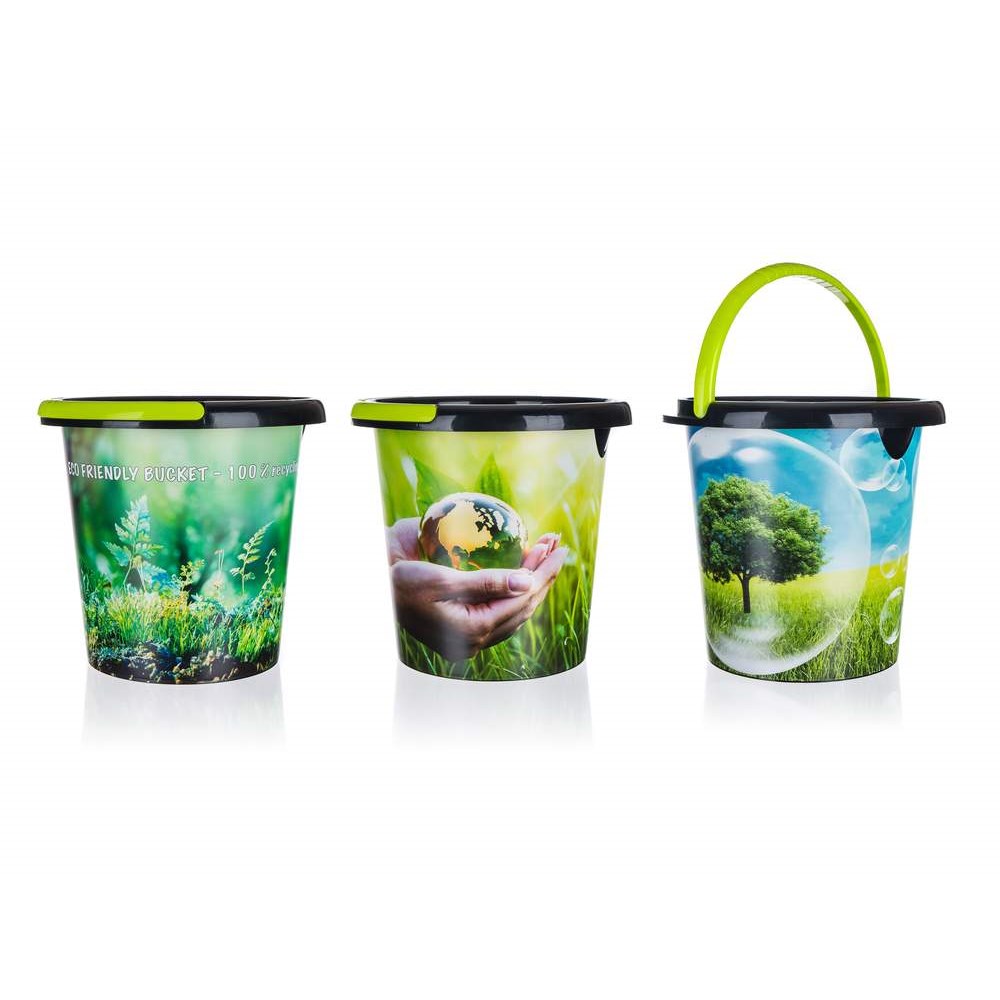BRILANZ Kbelík plastový ECO 5 l, mix dekorů