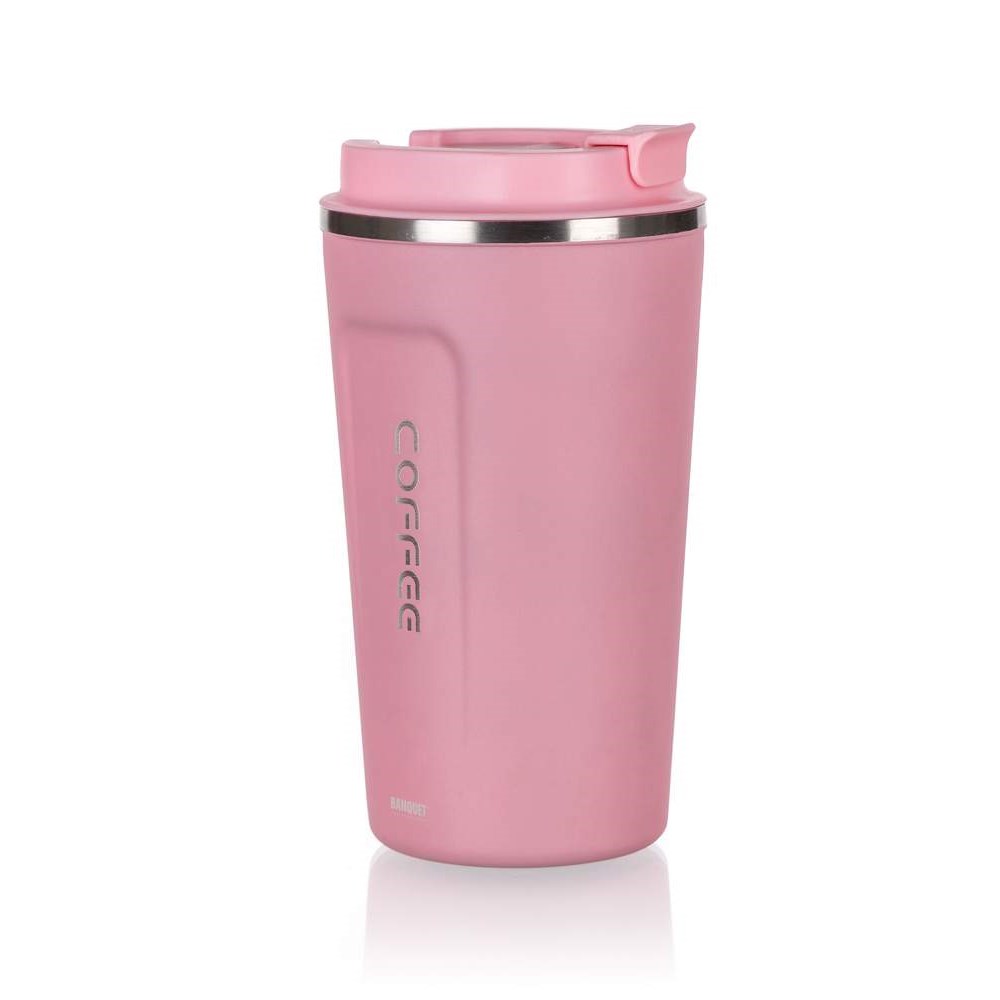 BANQUET Termohrnek cestovní ARTY 450 ml, růžový