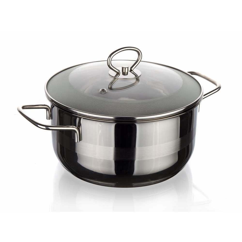BANQUET Kastrol nerezový MATTE New Line 24 cm, 5,0 l, s poklicí