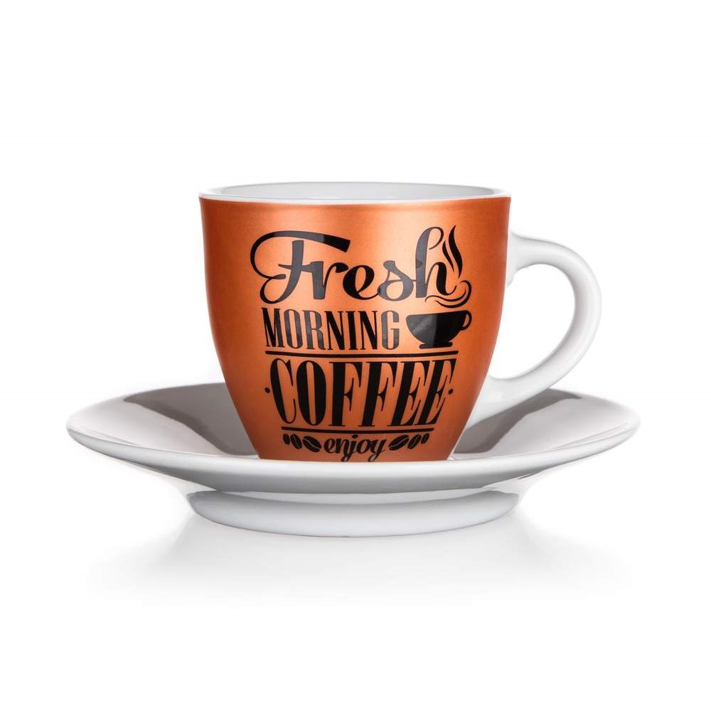 BANQUET Šálek s podšálkem FRESH MORNING COFFEE 90 ml