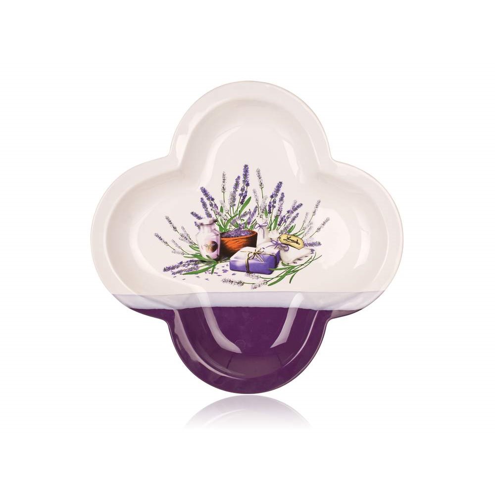 BANQUET Mísa servírovací čtyřlístek LAVENDER 32 cm, OK