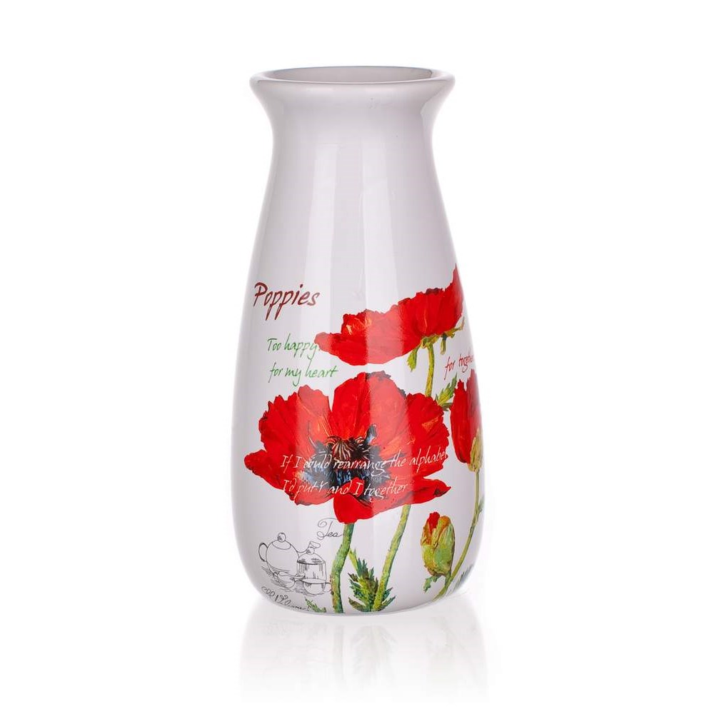 BANQUET Váza keramická RED POPPY 19 cm