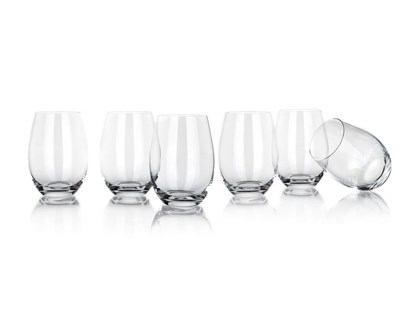 BANQUET CRYSTAL Sada odlivek na víno LEONA 590 ml, 6 ks, BC