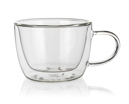 BANQUET Hrnek skleněný dvoustěnný DOBLO Cappucino 300 ml