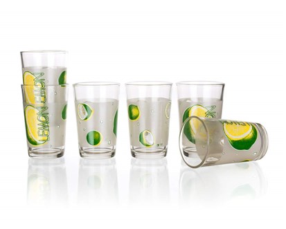 BANQUET Sada sklenic LEMON 230 ml, 6 ks