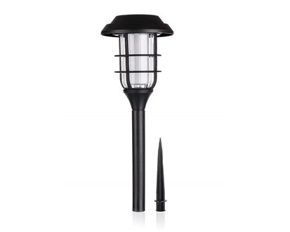 ACTIVER Lampa solární plastová 11,8 x 11,8 x 42,7 cm, černá